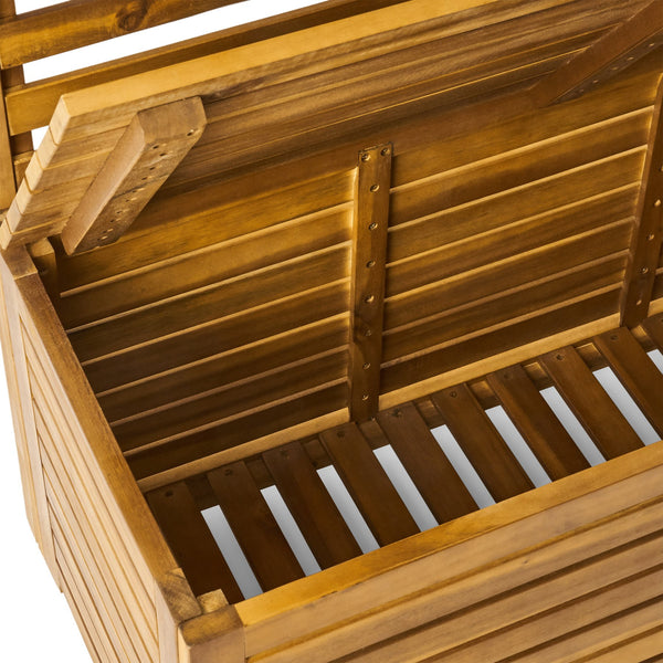 English Elm Christopher Knight Home® - SYLMAR Teak Acacia Storage Bench with Rack & Shelves — Entryway Shoe Organizer, Rustic Accent (98) 63834.00