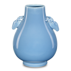 Sky Blue Deer Handles Vase