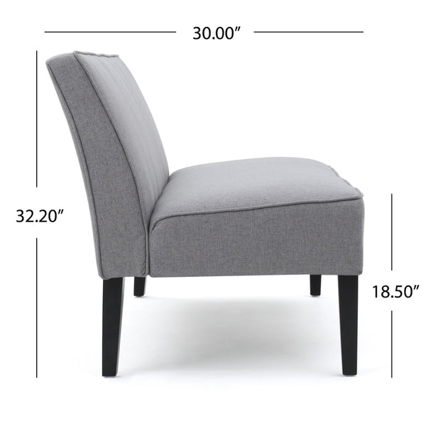 English Elm 50'' Linen Upholstered Loveseat Solid Wood Frame Modern Seating for Small Spaces N771P376540D