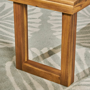 English Elm Christopher Knight Home® - Nestor Bench - Handcrafted Solid Acacia Wood Seating With Rustic Charm For Entryway Or Dining Area 63892.00MP1