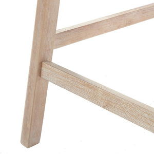 English Elm 24'' Upholstered Counter Stools with Arms Beige Set of 2 for Kitchen Island Natural N780P354192N