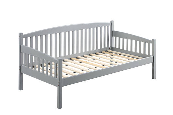 English Elm Caryn Gray Mission Daybed Twin with 13-Slat Support, 12" Clearance, Pine Composite Wood, 330lb Capacity B2726S00337
