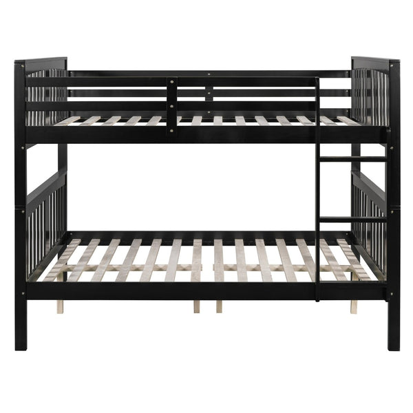 English Elm Full Over Bunk Bed Solid Pine Frame White Finish Converts to Two Beds LT000203AAP-2