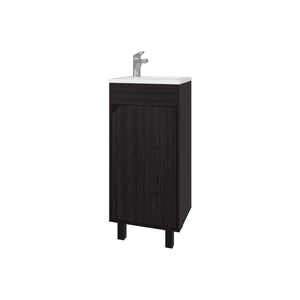English Elm Wengue Bathroom Vanity With Integrated Sink – Compact, Stylish Design For Small Spaces & Modern Decor B062P303925-GIGA