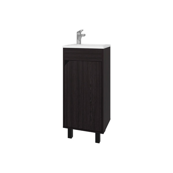 English Elm Wengue Bathroom Vanity With Integrated Sink – Compact, Stylish Design For Small Spaces & Modern Decor B062P303925-GIGA