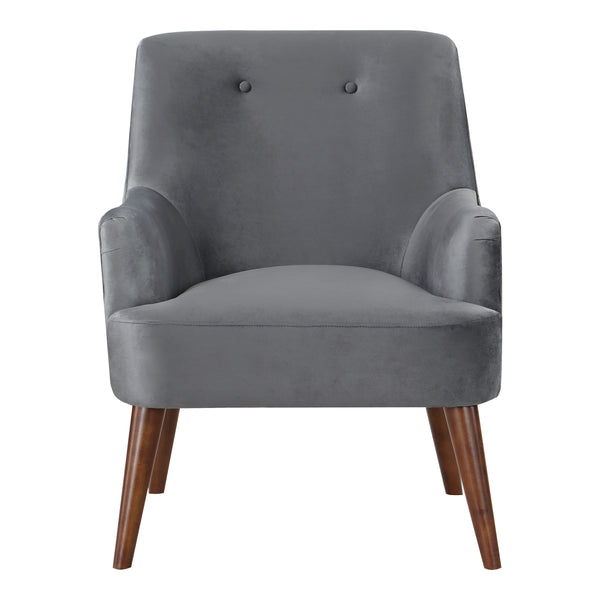 OSP Home Furnishings Chatou Chair  Charcoal 
