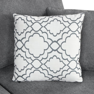 English Elm 109" U-shaped Sectional Sofa Pull-out Bed with Storage Chaise, USB Ports, Pocket Spring Comfort Grey N719S001550E