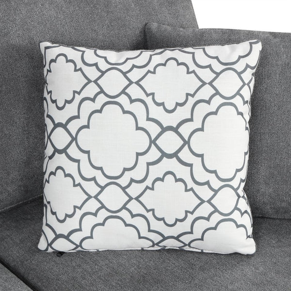 English Elm 109" U-shaped Sectional Sofa Pull-out Bed with Storage Chaise, USB Ports, Pocket Spring Comfort Grey N719S001550E