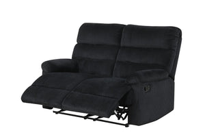 English Elm Lucie Velvet Corded Reclining Loveseat for Dens and Media Rooms Plush Textured Seating B078P473029
