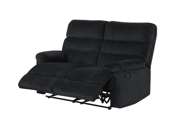 English Elm Lucie Velvet Corded Reclining Loveseat for Dens and Media Rooms Plush Textured Seating B078P473029
