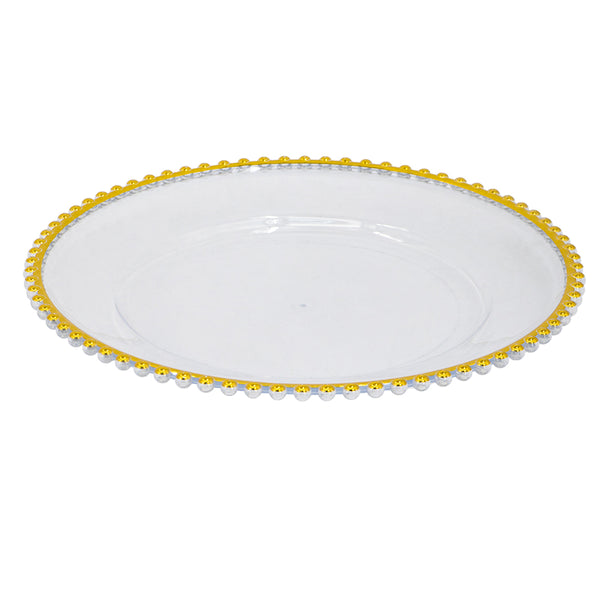 English Elm 8 Pack Plastic Charger Plates - Stylish, Durable & Reusable Table Decor For Events & Gatherings W2078P285450