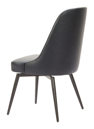 Zuo Modern Keppel Swivel Dining Chair Set Of 2 - Modern Comfort And Style For Contemporary Spaces Black 100% Polyurethane,Plywood,Steel 110843-zuo-modern