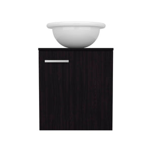 English Elm Colville Floating Wall Mount Vanity Cabinet Matte Finish Modern Bathroom Storage Black B092P439901