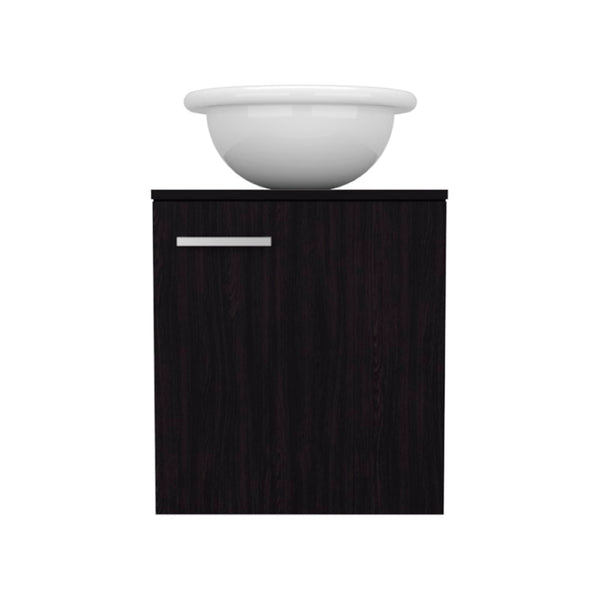 English Elm Colville Floating Wall Mount Vanity Cabinet Matte Finish Modern Bathroom Storage Black B092P439901