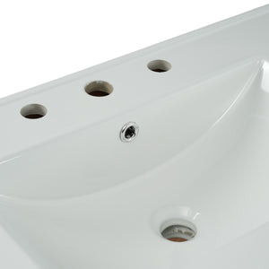 English Elm Christopher Knight Home® - 30" Modern Bathroom Vanity with Ceramic Sink, Natural Wood Grain, 45° Handle, Soft-Close, Ample Storage N817P245325N