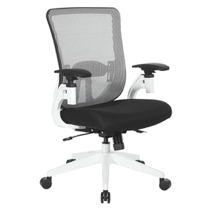 OSP Home Furnishings Vertical Mesh Back Ergonomic Manager Chair with Lumbar Support for Modern Office Use 889-3TW1N1421W