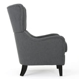 Christopher Knight Home® - Noble House - Quentin Charcoal Fabric Sofa Chair