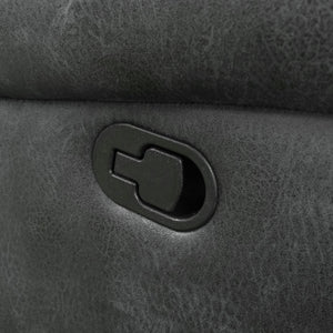 English Elm Wallace & Bay - Gray Reclining Sofa with Slate Gray Fabric, Traditional Style, Easy-Care Comfort & Plush Support B361P384419