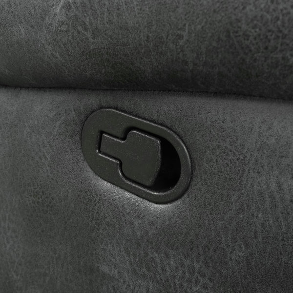 English Elm Wallace & Bay - Gray Reclining Sofa with Slate Gray Fabric, Traditional Style, Easy-Care Comfort & Plush Support B361P384419