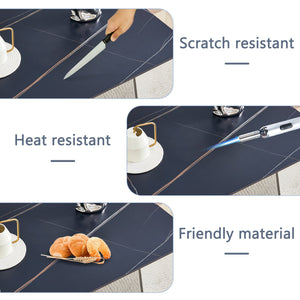 English Elm 63"x31.5x30" Black Marble Sintered Stone Dining Table with Stainless Steel Butterfly Legs, Scratch-Resistant Elegance W1151S01897