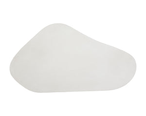 Sunpan Dali Coffee Table - Stunning White Concrete Design with Unique Curves for Indoor and Outdoor Elegance