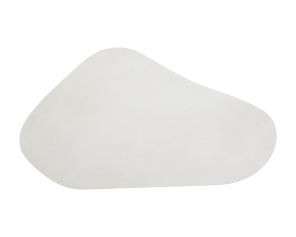 Sunpan Dali Coffee Table - Stunning White Concrete Design with Unique Curves for Indoor and Outdoor Elegance