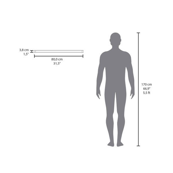 English Elm Cognac Floating Shelf Recessed 31.5" Wide | Minimalist Wall Shelf 9.8" Deep for Books & Decor Elegance B062P252137