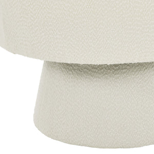 English Elm Christopher Knight Home® - Contemporary Boucle 360° Swivel Barrel Chair with 330lb Capacity, Plush Textured Accent Seat for Living Room Cream White N765P292090W