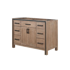 English Elm Rustic Barnwood 48-in Bath Vanity with Soft Close Drawers, Solid Wood Frame, Fully Assembled Storage B2731P260699