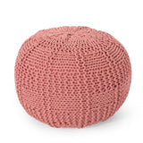 Christopher Knight Home® Noble House Yuny Knitted Cotton 20 X 20 Round Pouf