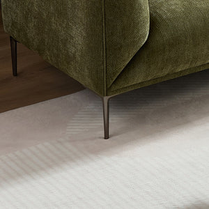 English Elm Modern 3-Seater Sofa with High-Density Foam Support, Durable Fabric, Ergonomic Comfort for Living Spaces Green W2085S00087