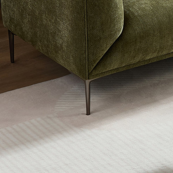 English Elm Modern 3-Seater Sofa with High-Density Foam Support, Durable Fabric, Ergonomic Comfort for Living Spaces Green W2085S00087