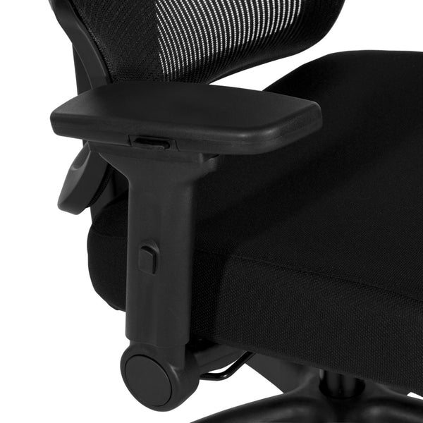OSP Home Furnishings 4-way Adjustable Flip Armrests with Soft Pu Padding for Ergonomic Office Chair Support F3-3
