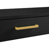 OSP Home Furnishings Modern Life Desk in Black Black