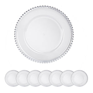 English Elm 8 Pack Plastic Charger Plates - D13" Stylish, Durable, And Reusable For Elegant Table Settings & Events W2078P285449