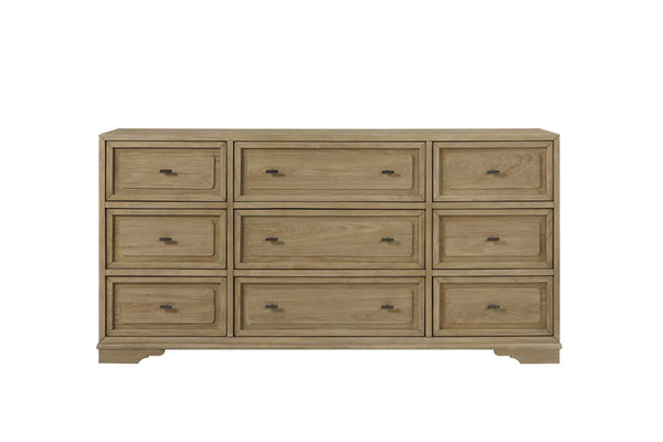 English Elm Hickory Nine Drawer Dresser with Cedar and Felt Lining for Master Bedroom Storage B2699P440923