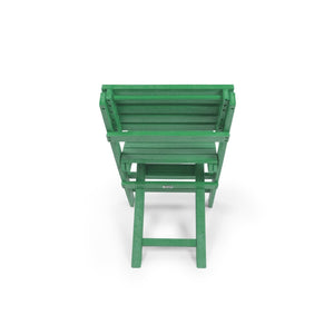 English Elm Coastal Bay Recycled Hdpe Folding Bistro Chair for Patio and Balcony Use Green B2745P409667