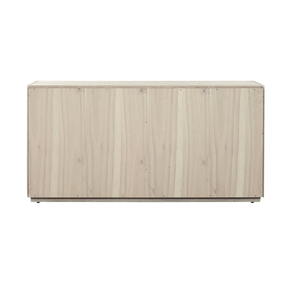English Elm Abbey Solid Oak Six Drawer Dresser Gray Finish Wide Low Profile Bedroom Storage B2736P464852