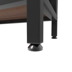 English Elm 56.30'' Stylish Bakers Rack - 4-Tier Metal & Wood Kitchen Organizer For Compact Spaces & Versatile Use W3387P312345