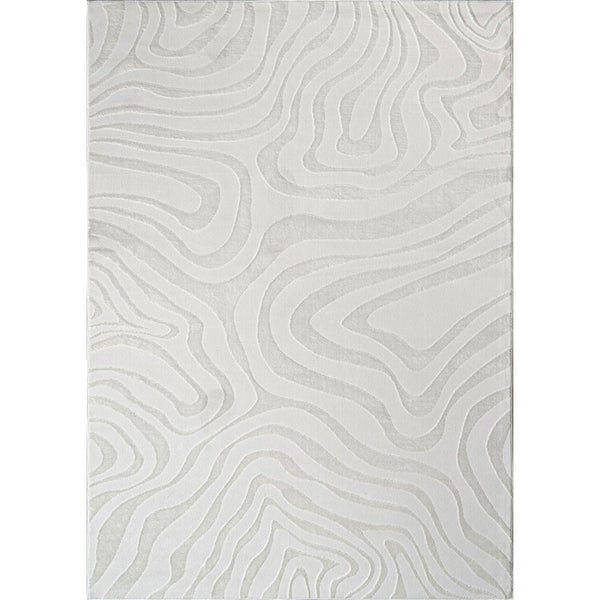 English Elm "Ava" Luxury Area Rug - Cream Abstract Design For Modern Living Spaces, Durable & Easy To Maintain B030P216128
