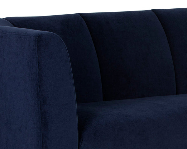 Sunpan Magnolia Sofa - Contemporary Design with Solid Oak Legs to Elevate Your Living Space Elegantly Danny Navy