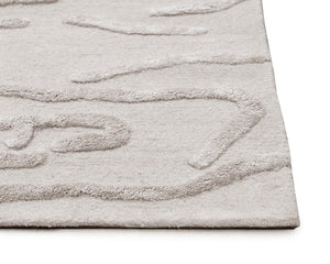 Sunpan KENYA Hand-Tufted Wool-Blend Rug - Unique Beige Design, 8' x 10' - Perfect for Any Home Decor Style 108293