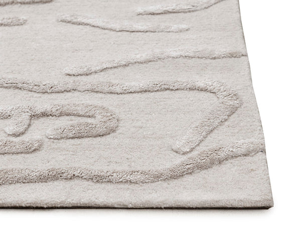 Sunpan KENYA Hand-Tufted Wool-Blend Rug - Unique Beige Design, 8' x 10' - Perfect for Any Home Decor Style 108293