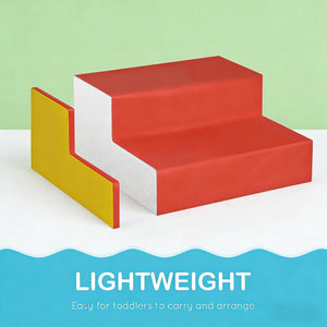 English Elm Soft Foam Climbing Blocks 12 Piece Toddler Playset with Plush Velvet Covers T3971P440121