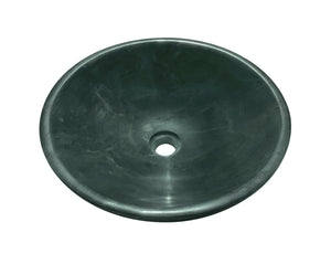English Elm Green Natural Marble Vessel Sink - Polished Finish, Unique Veining, Elegant Bathroom Upgrade  ⌀15.7" W1696P333279