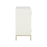 Ficino Bookshelf White/Cream, Gold 385928 Chelsea House