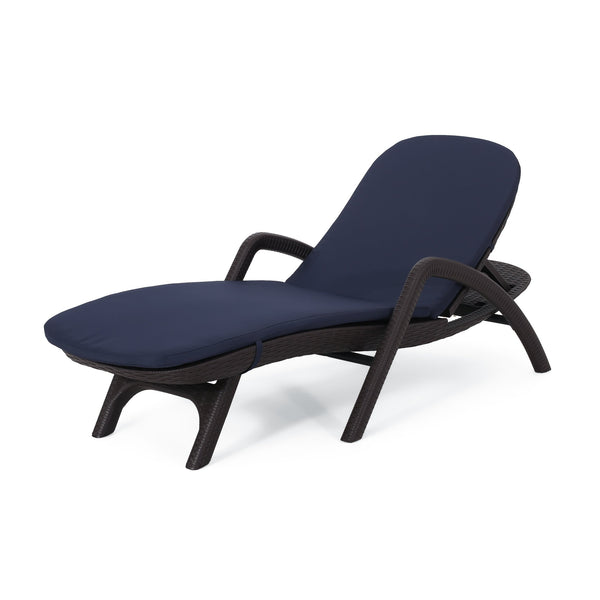 English Elm Christopher Knight Home® - Mikael Chaise Lounge With Cushion – Elegant Dark Brown Design For Ultimate Indoor & Outdoor Comfort 70798.00DNVY