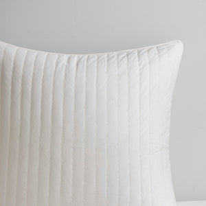 English Elm Full/Queen Kara Cotton Jacquard Duvet Cover Set – Aqua/Ivory Reversible Stripes & Diamond Print, OEKO-TEX Certified, 3-Piece Bedding B03596482