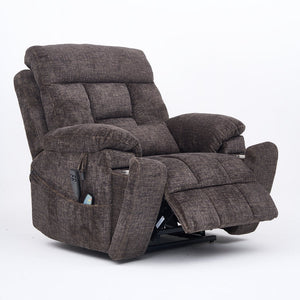 English Elm Old Age Electric Lift Recliner - Plush Velvet Chair With Dual Motors, Massage, Heat & 180° Recline W547S00052