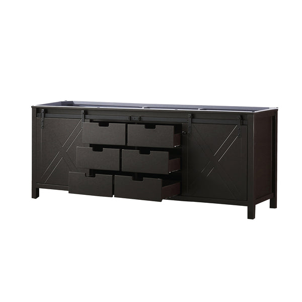 English Elm Brown Double Bath Vanity – 84" Solid Wood With Abundant Storage, Soft-Close Features & Quick Install B2731P260086